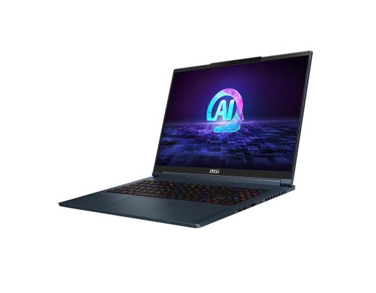 MSI Stealth 16 AI Studio A1V, 16´´, UHD+, 120 Hz, Ultra 9, 32 Gt, 2 TB, RTX 4080, W11P, ENG, sininen - Kannettava