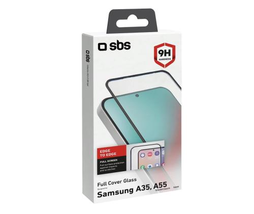 SBS Full Cover Lasinen Näytönsuoja, Samsung Galaxy A35/A55 - Näytönsuoja