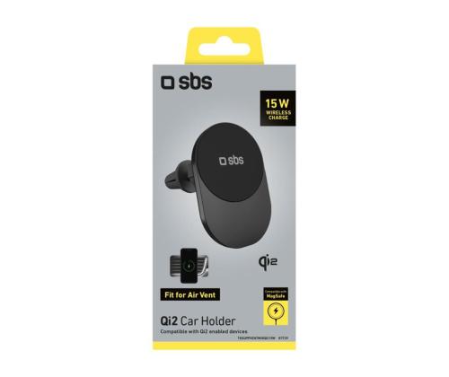 SBS iPhone Car Mount, MagSafe, musta - Puhelimen pidike autoon