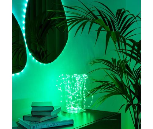 Twinkly Dots, 200 LED, IP20, 10 m, läpinäkyvä - Älykäs nauhavalaisin