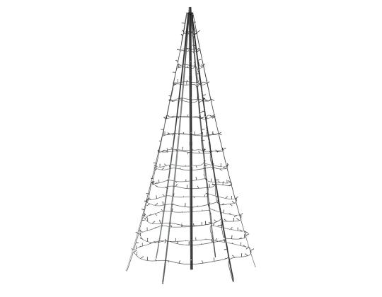 Twinkly Light Tree 3D, 450 LED, IP44, 3 m, musta - Älykäs joulukuusi