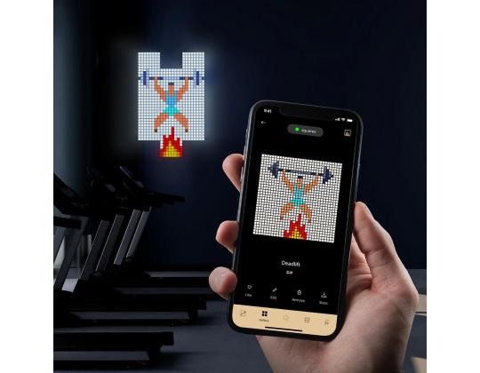 Twinkly Squares, 3 paneelia, IP20, laajennussarja, musta - Älykkäät valopaneelit