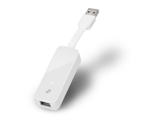 TP-Link UE300, USB 3.0 -> Ethernet, valkoinen - Verkkosovitin