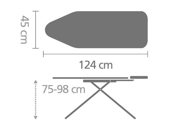 Triikimislaud Brabantia 124 x 45 cm