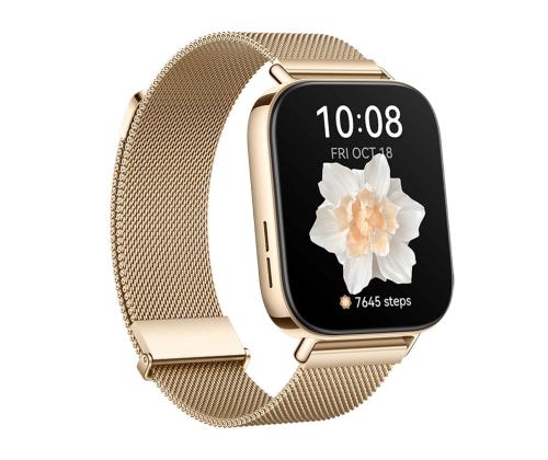 Huawei Watch Fit 3, metalli, kulta - Älykello - Smartwatch