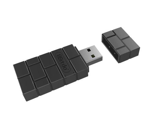 8BitDo USB Wireless Adapter 2, musta - Langaton ohjainsovitin