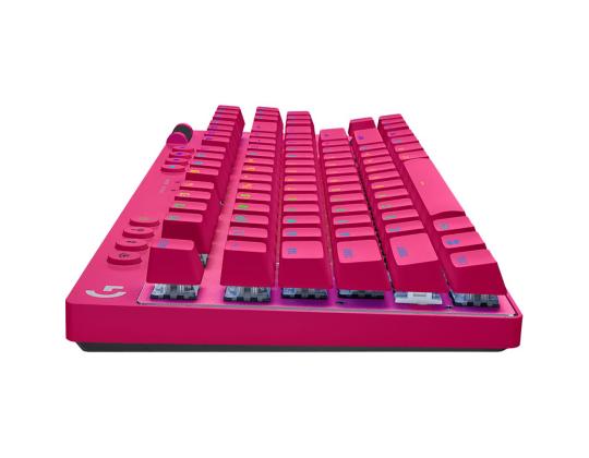 Logitech PRO X TKL, US, pinkki - Langaton näppäimistö
