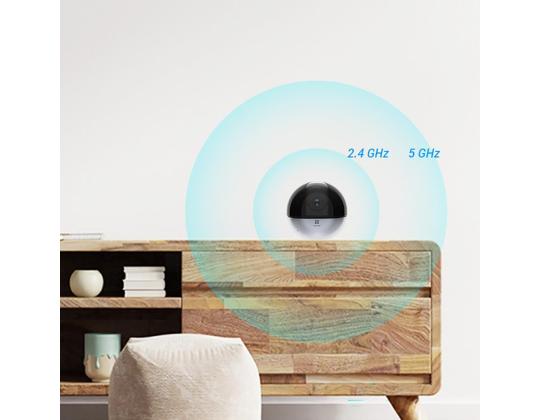 EZVIZ E6, 5 MP, WiFi, LAN, ihmisen tunnistus, yötila, musta - Käännettävä kamera