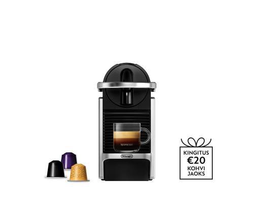 Nespresso Pixie, hopea - Kapselikahvinkeitin