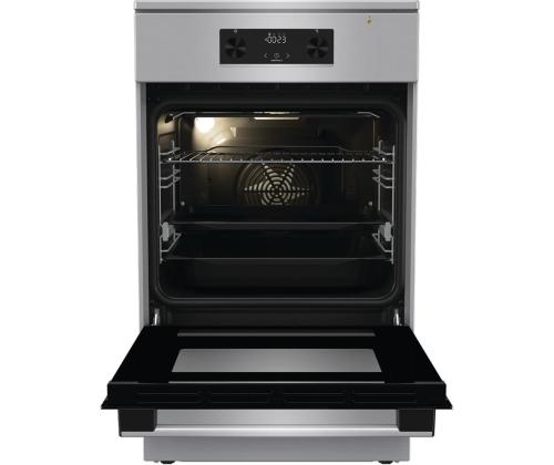 Gorenje, 70 L, leveys 50 cm, ruostumatonta terästä - Induktioliesi, jossa on sähköliesi