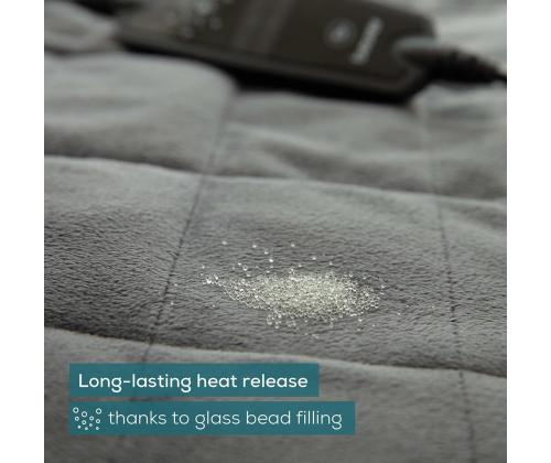 Beurer HK 145 Cosy Weight Green Planet, harmaa - vartalonlämmitin, jossa on paino