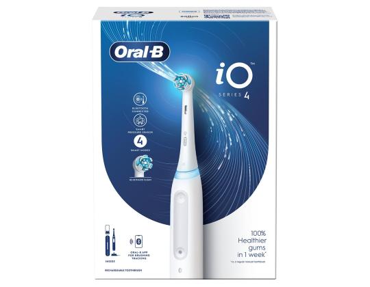 Oral-B iO 4, valkoinen - Sähköhammasharja