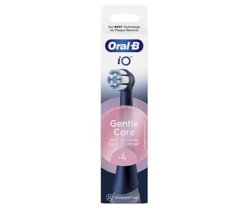 Braun Oral-B iO Gentle Care, 4 kpl, musta - lisäharjat
