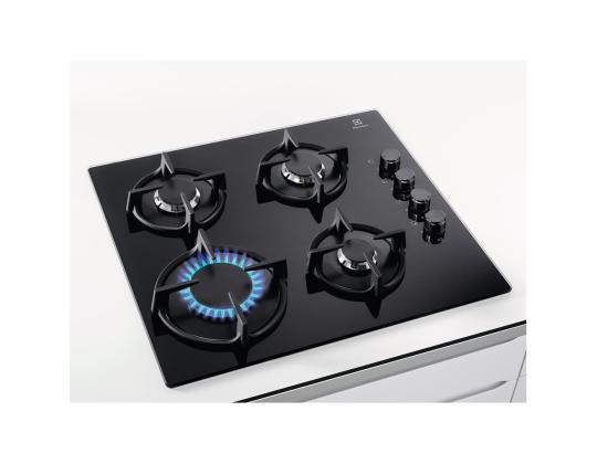 Electrolux 600, leveys 59 cm, musta - Integroitu kaasuliesi