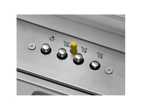 Electrolux, 600 m³/h, leveys 56 cm, ruostumaton teräs - Integroitu liesituuletin