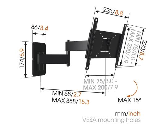 TV-seinäteline Vogel´s MA2040 (19-40")
