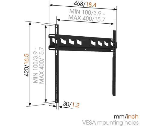 TV-seinäteline Vogels MA3000 (32-55")