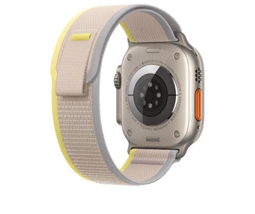APPLE Watch 49mm, Trail Loop, S/M, keltainen/beige - Vaihtohihna