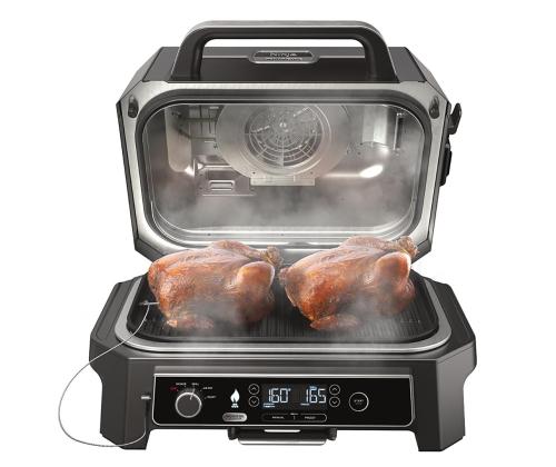 Ninja Woodfire Pro XL, musta - Sähköinen ulkogrilli