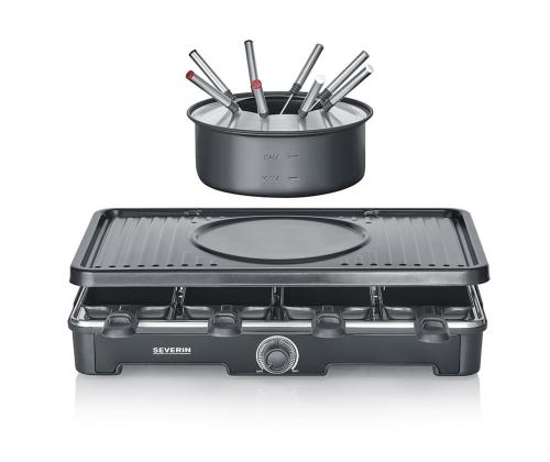 Severin, 1400 W, musta - Raclette-grilli ja fonduegrilli