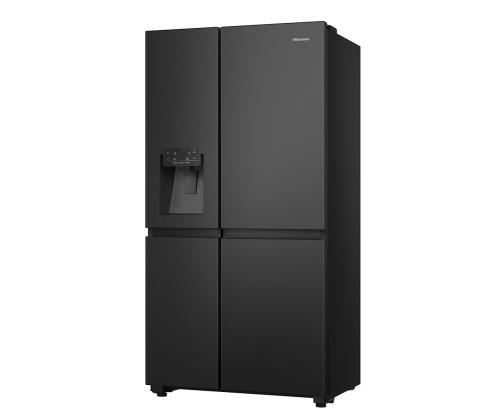 Hisense, No Frost, Veden- ja jäänvalmistuslaite, 632 L, 179 cm, musta - SBS-Külmik