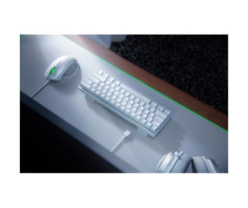 Razer Huntsman Mini Mercury Edition Purple Switch, SWE, valkoinen - Näppäimistö - Näppäimistö