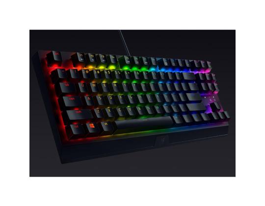 Razer BlackWidow V3 Razer Green Switch, SWE, must, RGB - Mehaaniline klaviatuur