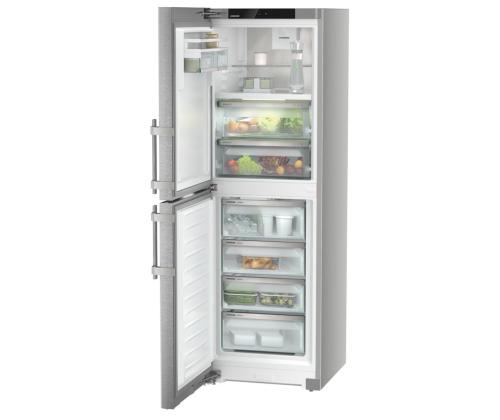 Liebherr, NoFrost, 314 L, korkeus 186 cm, hopea - Jääkaappi ja pakastin