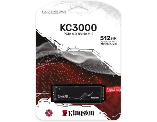 Kingston KC3000, M.2 2280, PCIe 4 x 4 NVMe, 512 Gt – SSD