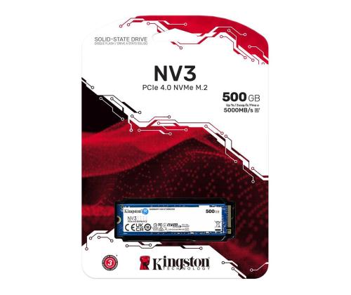 Kingston NV3, 500 GB, M.2, PCIe 4.0, sininen - SSD-levy