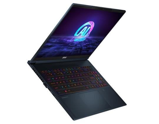 MSI Stealth 16 AI Studio A1V, 16´´, UHD+, 120 Hz, Ultra 9, 32 Gt, 2 TB, RTX 4080, W11P, ENG, sininen - Kannettava