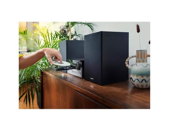 Philips TAM4505, 2.0, 60 W, Bluetooth, USB, CD, musta - Musiikkikeskus