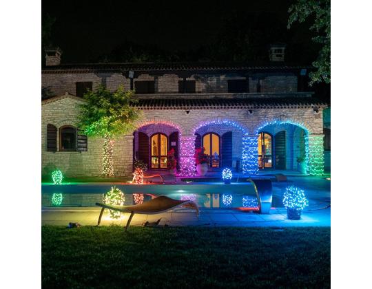 Twinkly Strings, 400 LED, IP44, 32 m, musta - Älykkäät jouluvalot