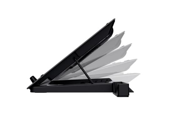 Trust GXT 1125, enintään 17,3", musta - Jäähdytysteline