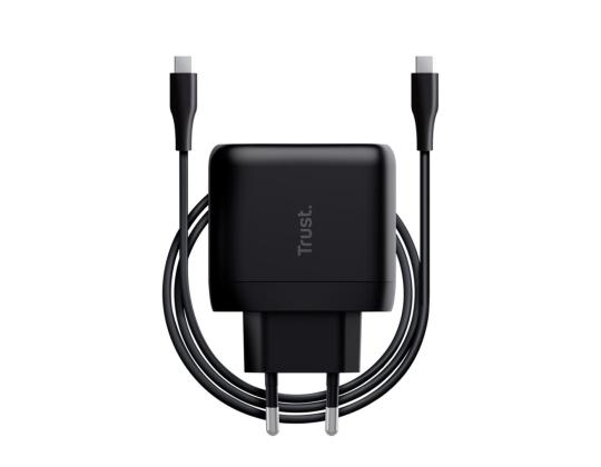 Trust Maxo, 65 W, USB-C, musta - Lataussovitin