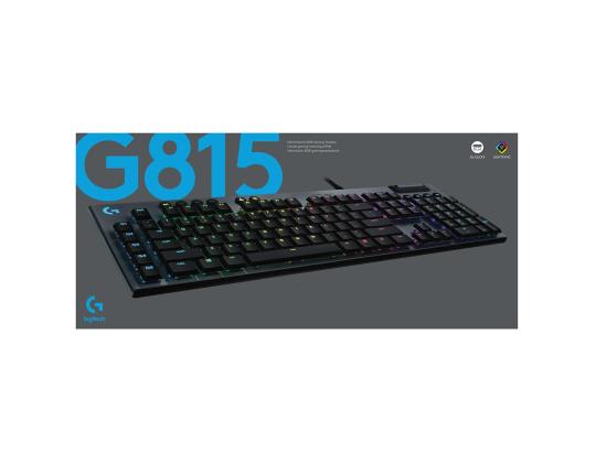 LOGITECH G815, Clicky, US, musta - Mekaaninen näppäimistö