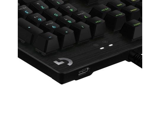 Logitech G512 Carbon Lightsynch, GX Red, US, musta - Mekaaninen näppäimistö