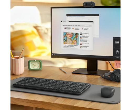 Logitech MK250 Compact, Bluetooth, SWE, musta - Langaton työpöytälaite