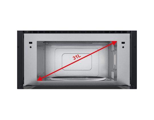 Whirlpool, 31 L, 1000 W, must - Integreeritav mikrolaineahi grilliga