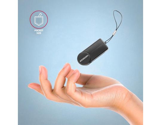 AXAGON CRE-SMPC, USB-C, musta - ID-kortinlukija