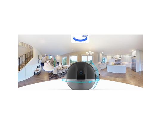 EZVIZ E6, 5 MP, WiFi, LAN, ihmisen tunnistus, yötila, musta - Käännettävä kamera