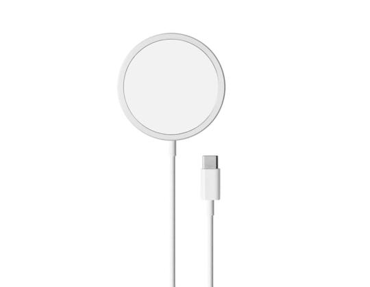 Puro Magnetic Wireless, USB-C, MagSafe, 1 m, valkoinen - Langaton laturi