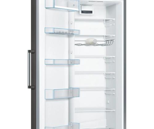 Bosch Series 4, NoFrost, 346 L, korkeus 186 cm, musta - Jääkaappipakastin
