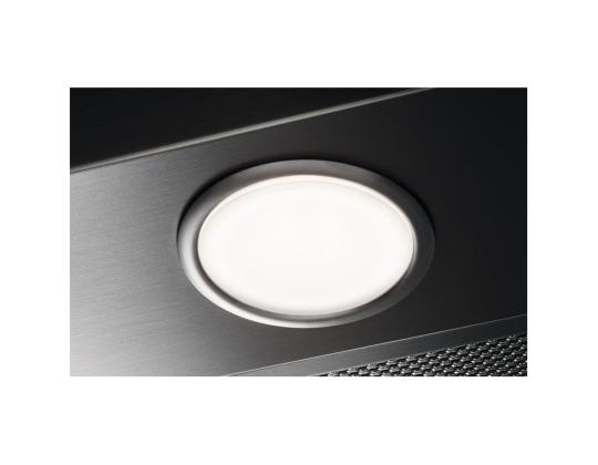 Electrolux, 600 m³/h, leveys 56 cm, ruostumaton teräs - Integroitu liesituuletin
