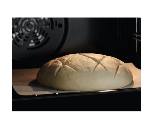 Electrolux 600 Series SteamBake, 58 L, leveys 50 cm, valkoinen - Kaasuliesi, jossa on sähköuuni