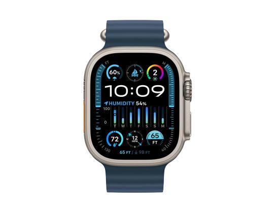 Apple Watch 49 mm, Ocean Ranneke, sininen - Kellon ranneke