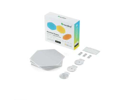 Nanoleaf Shapes Hexagon, 3 paneeli, valge - Nutivalgusti lisakomplekt