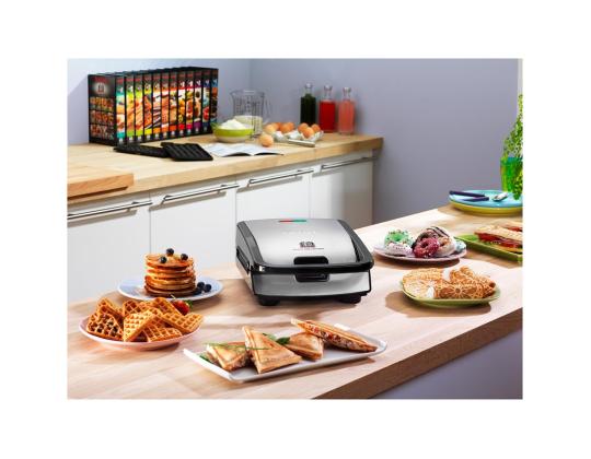 Tefal Snack Collection, 700 W, ruostumaton teräs - Sandwich-grilli vaihdettavilla levyillä