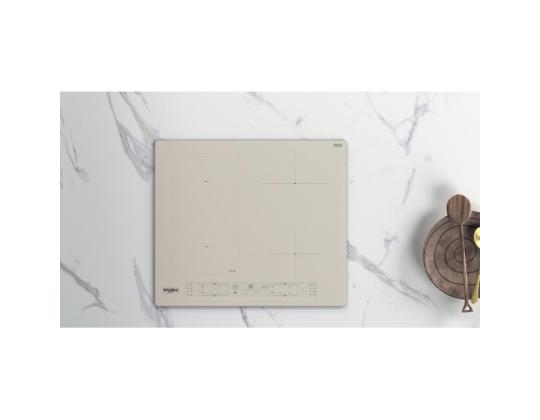 Poreallas, leveys 59 cm, kehyksetön, beige - Integroitu induktioliesi