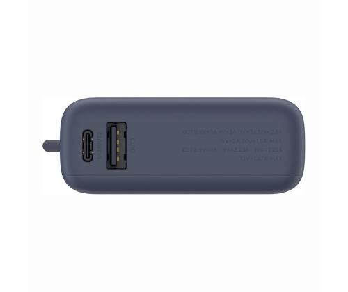 Xiaomi Power Bank, 33 W, 10000 mAh, sisäänrakennettu kaapeli, sininen - Akkupankki